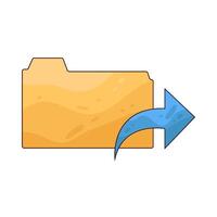 Illustration of shared folder vector