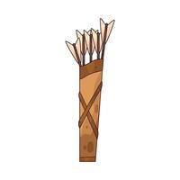 Illustration of arrow quiver vector