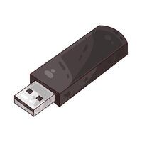 Illustration of flashdisk vector