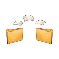 Illustration of folder vector