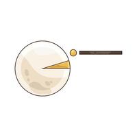 Illustration of pie chart vector