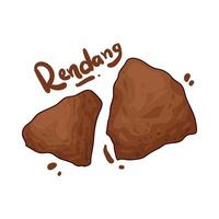 Illustration of rendang vector