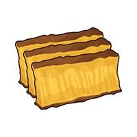 Illustration of bika ambon vector