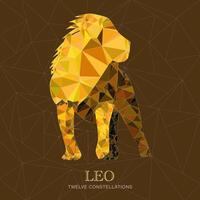 TWELVE CONSTELLATIONS LEO vector