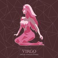 TWELVE CONSTELLATIONS VIRGO vector