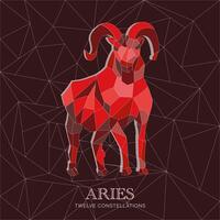TWELVE CONSTELLATIONS ARIES vector