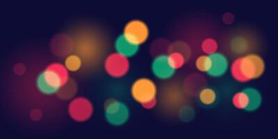 The bokeh effect. Blurred shapes of multicolored circles. The effect of abstract lighting. Illustration in . For backgrounds, banners, social networks, and covers. vector