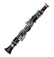 clarinet and brass instruments vector