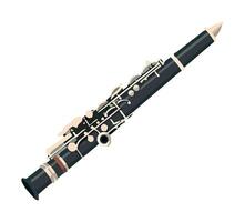 clarinet Shiny brass instruments vector