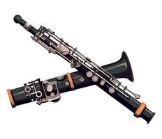 clarinets music instruments vector