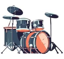 Shiny percussion drum vector