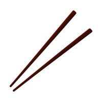 A pair of small chopsticks East Asia vector