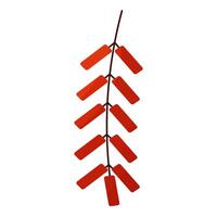 Chinese firecrackers Asian the event Hand drawn vector