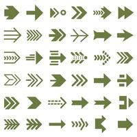 Arrow icons set vector