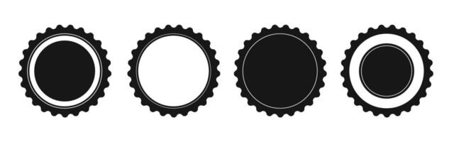 Creative designs of bottle caps in various styles showcasing unique textures and patterns for artistic inspiration vector