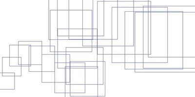 Abstract blue square line on white background design. illustration vector
