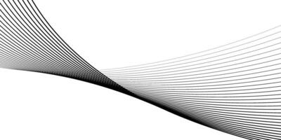 Pattern of wave black lines on white background. Illustration vector