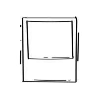 Hand drawn frame doodle line sketch. illustration vector