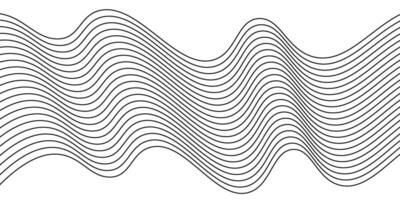 Pattern of black lines on white background. Illustration vector