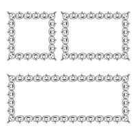 Halloween hand drawn pumpkins frame set doodle sketch. design vector
