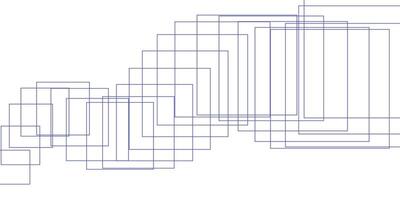 Abstract blue square line on white background design. illustration vector