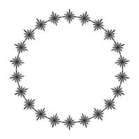 Decorative frame border isolated on white background. design vector