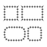 Decorative ornament frames set isolated on white background. design vector