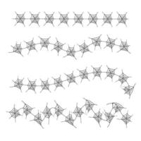 Decorative halloween spooky spider web element for design. illustration vector