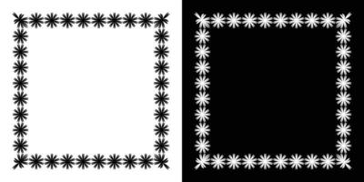 Decorative ornament frames set isolated background. design vector