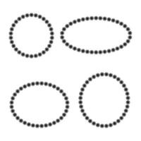 Decorative ornament border frames set isolated on white background. design vector