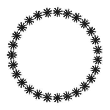 Decorative frame border isolated on white background. design vector