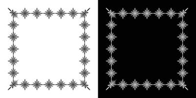 Decorative ornament frames set isolated background. design vector