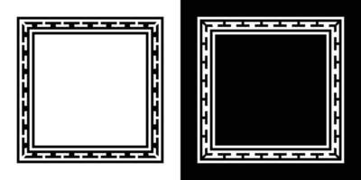 Decorative vintage ornament frames, borders shape. illustration vector