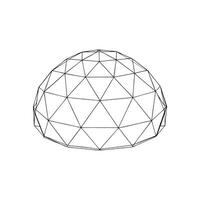 A drawing of a dome with a white background vector