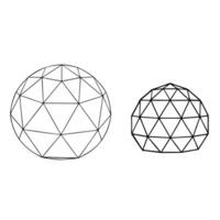 Geometric shapes in 3d vector