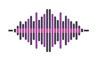 An image of a sound wave icon vector