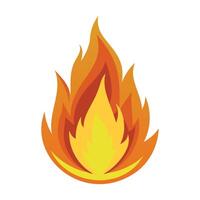 a fire icon on a white background vector