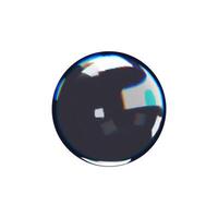 3d render glossy sphere. three-dimensional illustration. Glassmorphism crystal design. Abstract shape glasses. Realistic transparent element rainbow gradient. Hologram diamond refraction prism. vector