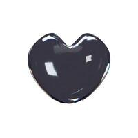3d render glossy heart. three-dimensional illustration. Abstract shape of glasses. Realistic crystal valentine element with rainbow gradient. Hologram diamond refraction prism. Trendy material vector