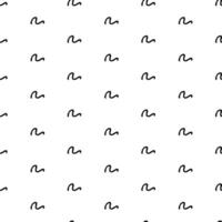 Seamless pattern with sketch squiggle vector
