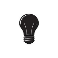 Unique lightbulb icon art creation vector