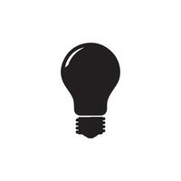 Sleek lightbulb icon artwork vector