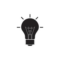 Stylized lightbulb icon design vector