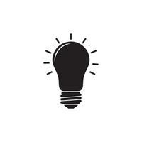 Artistic design of a bulb icon vector