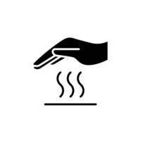 Caution Hot Surface Sign. Do not touch vector