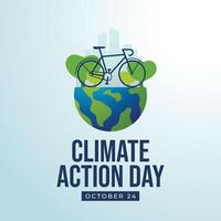International day of climate action design template good for celebration usage. International day of climate action design. flat design. eps 10. vector