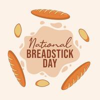 National Breadstick Day design template good for celebration usage. National Breadstick Day design. flat design. eps 10. vector