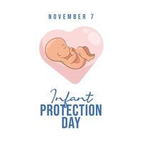 Infant Protection Day design template good for celebration usage. Infant Protection Day design. flat design. eps 10. vector
