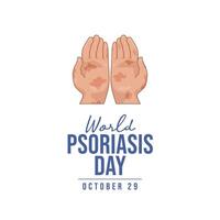 World Psoriasis Day design template good for celebration usage. World Psoriasis Day design. Design ribbon. flat design. eps 10. vector