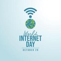 National Internet Day design template good for celebration usage. National Internet Day design. flat design. eps 10. vector
